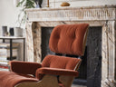 Eames Tekli Koltuk & Puf-Berjer-Innature Home-Mat Siyah Deri-NowShopFun