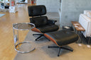 Eames Tekli Koltuk & Puf-Berjer-Innature Home-Mat Siyah Deri-NowShopFun