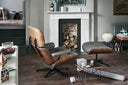 Eames Tekli Koltuk & Puf-Berjer-Innature Home-Mat Siyah Deri-NowShopFun