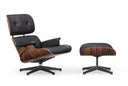 Eames Tekli Koltuk & Puf-Berjer-Innature Home-Mat Siyah Deri-NowShopFun