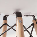 Eames Masif Kayın Masa Takımı