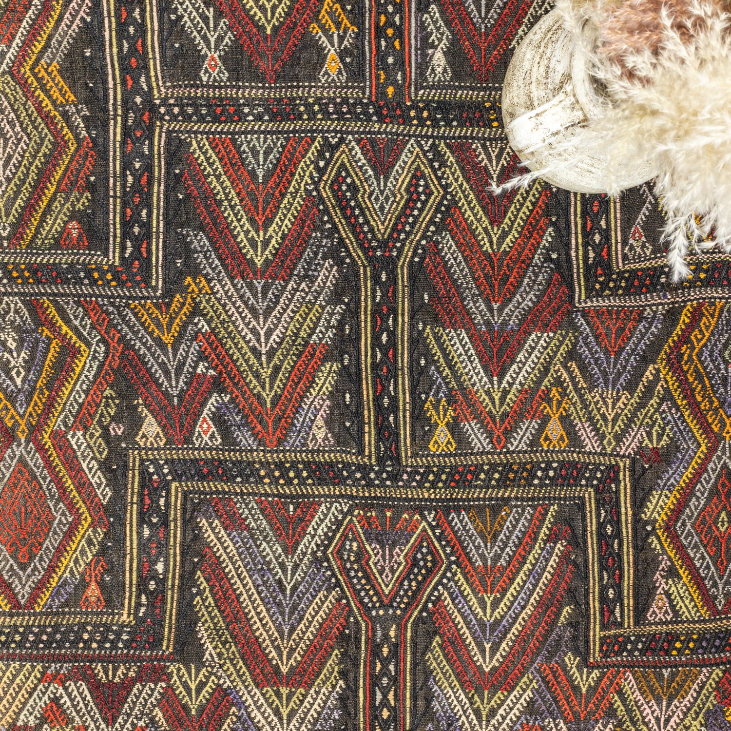 Ebren Geometrik El Dokuma Kilim 171x185 cm