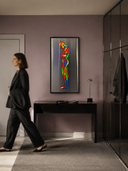 Echoes In The Inner Hold Inox Tablo | 50 × 100 cm