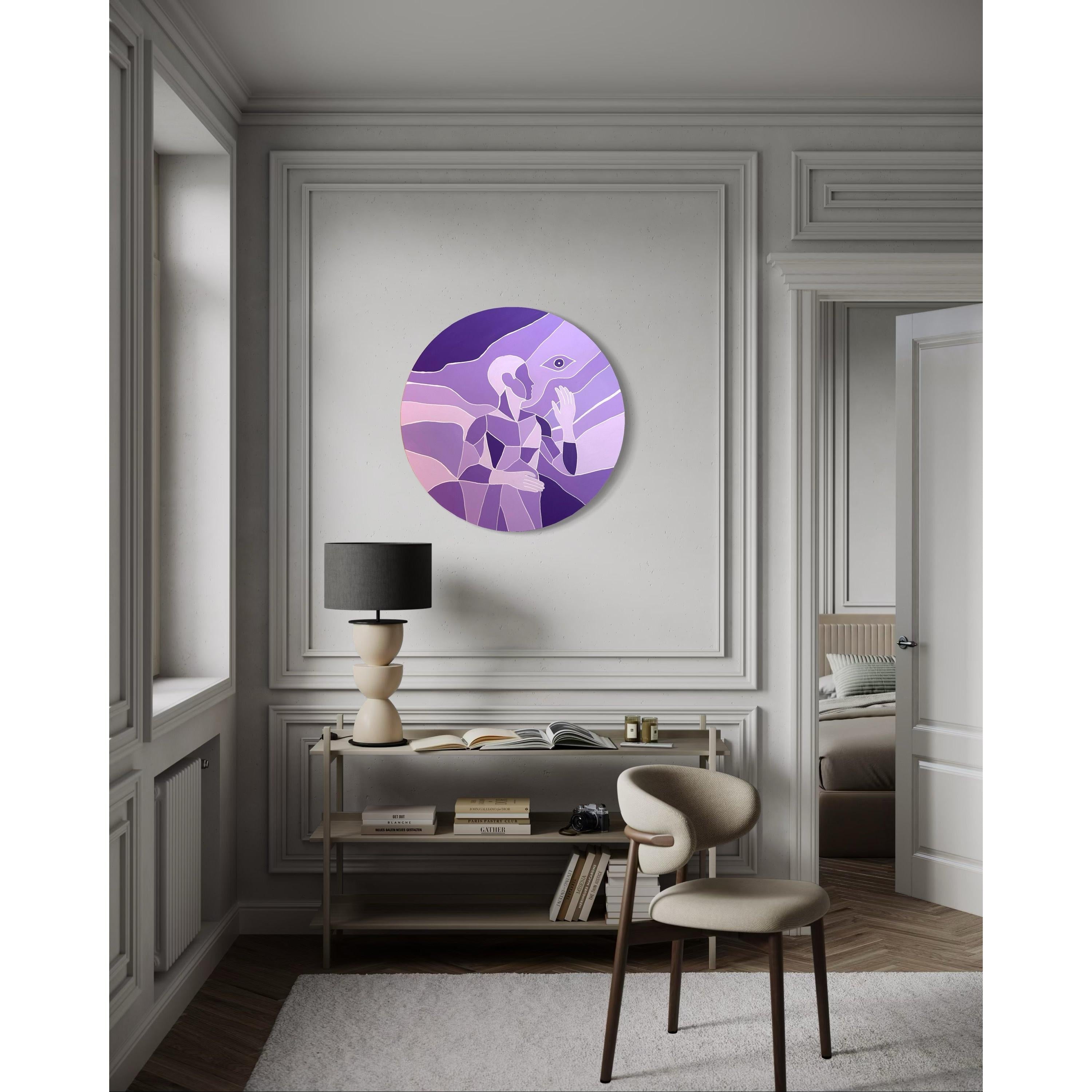 Echoes Of Stillness - Tondo Tablo | 80cm