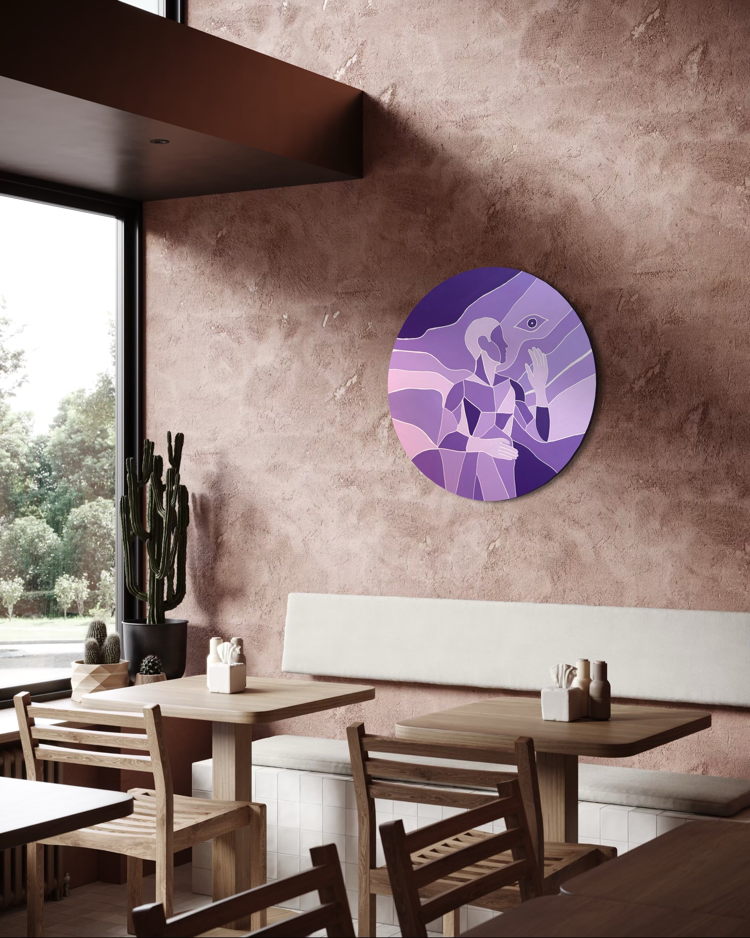 Echoes Of Stillness - Tondo Tablo | 80cm