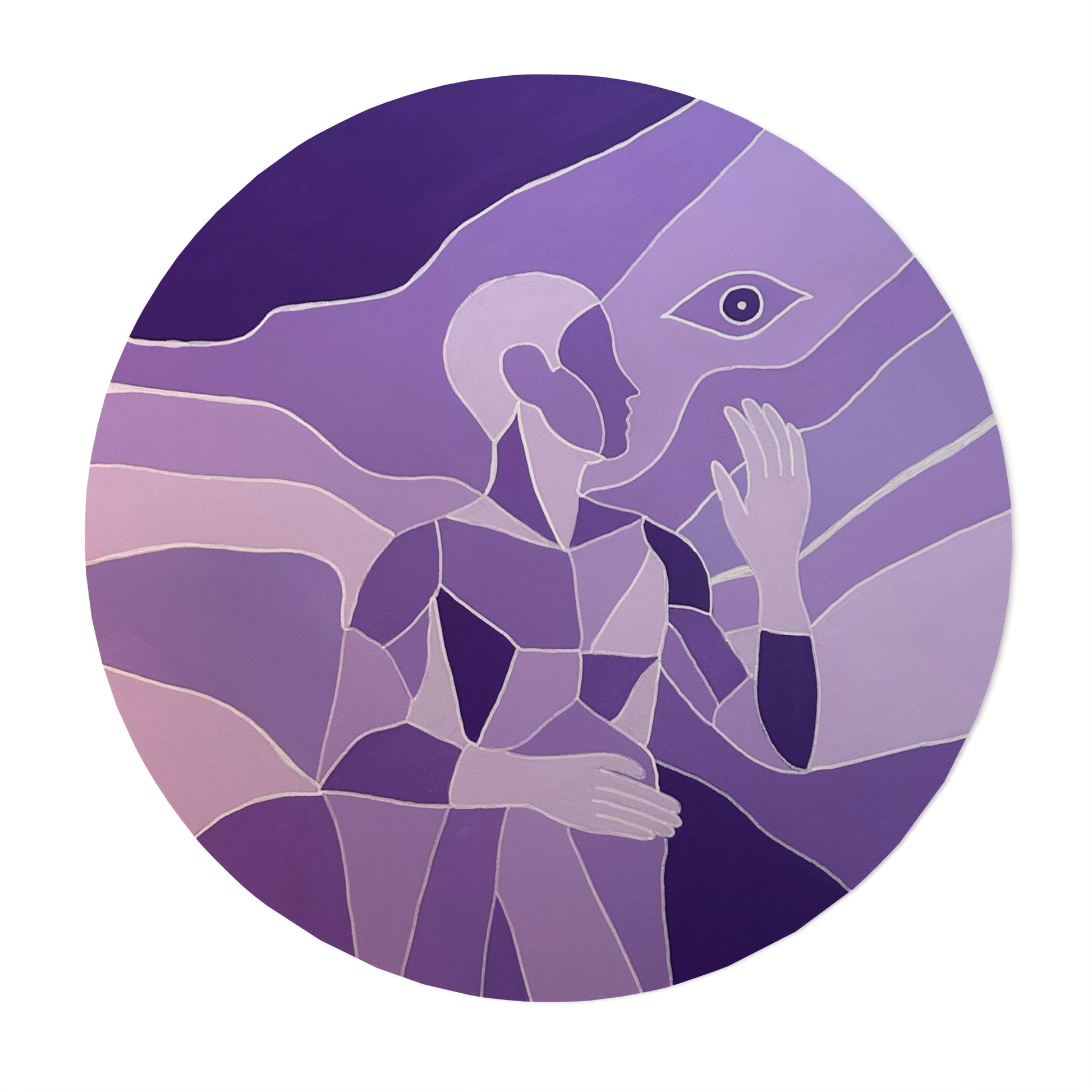 Echoes Of Stillness - Tondo Tablo | 80cm