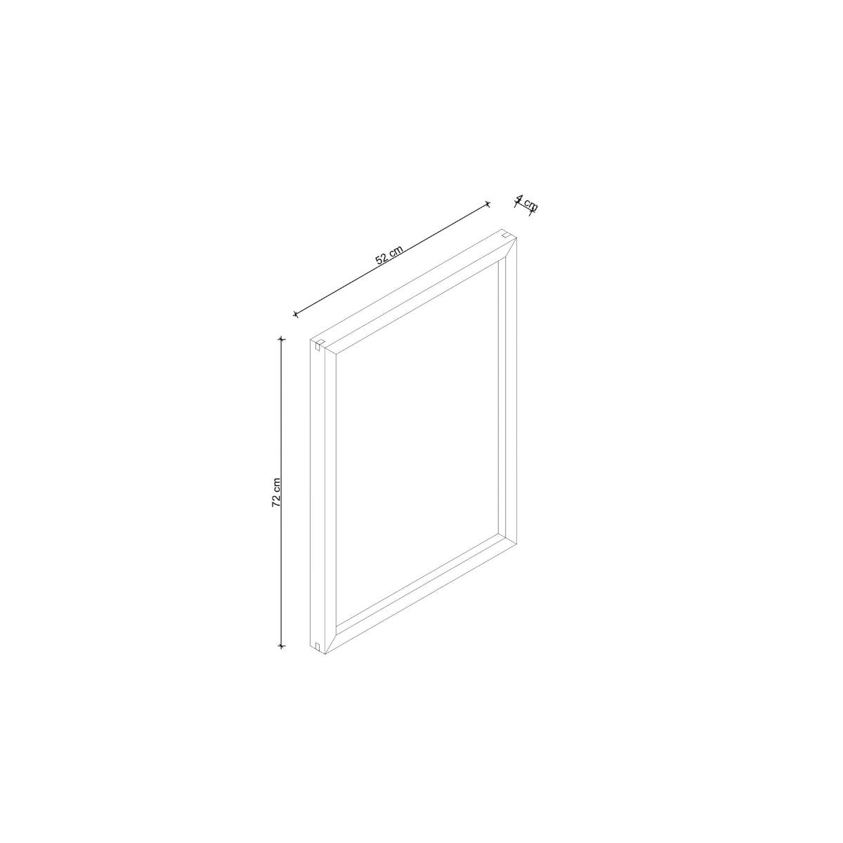 Solid Wood Decorative Frame, Oak – Edge Series