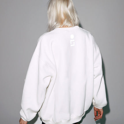 Basic Off White Oversize Sweatshirt