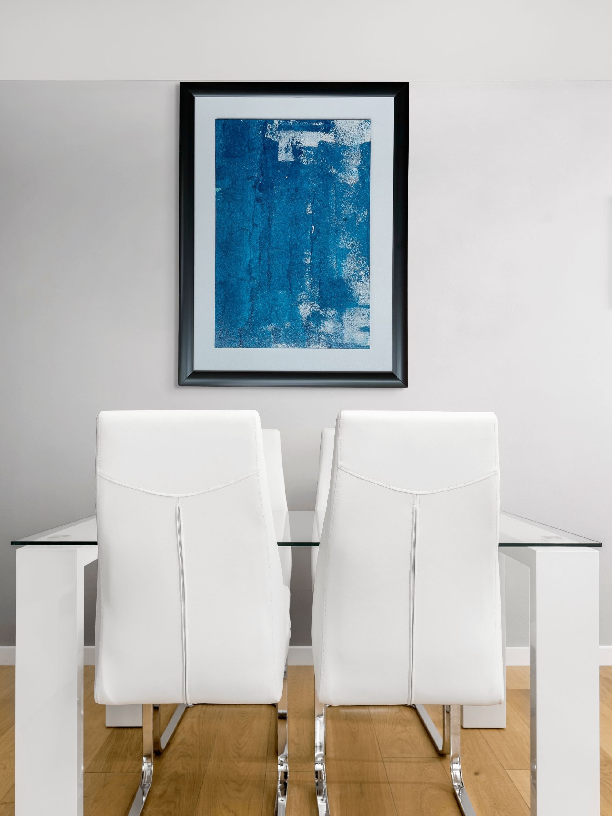 Ege Ruhu 2 Akrilik Tablo - Hazır Siyah Çerçeve 31 x 41 Cm | İç Ölçü 21 x 31,6 Cm, El Yapımı-Ebru Sayer Art & Design-NowShopFun