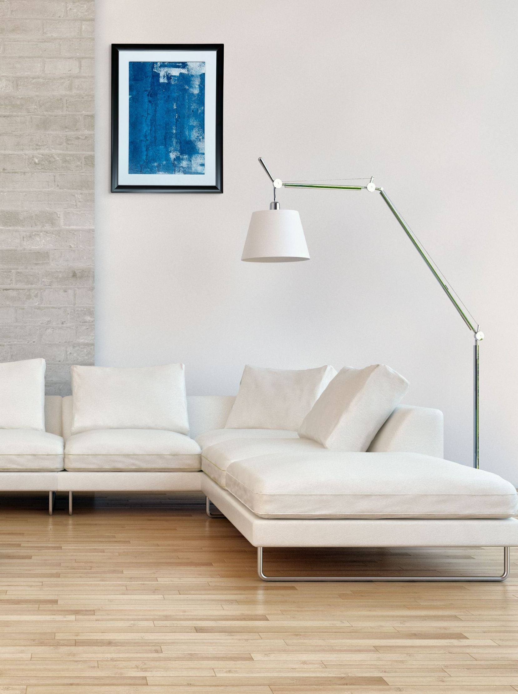 Ege Ruhu 2 Akrilik Tablo - Hazır Siyah Çerçeve 31 x 41 Cm | İç Ölçü 21 x 31,6 Cm, El Yapımı-Ebru Sayer Art & Design-NowShopFun