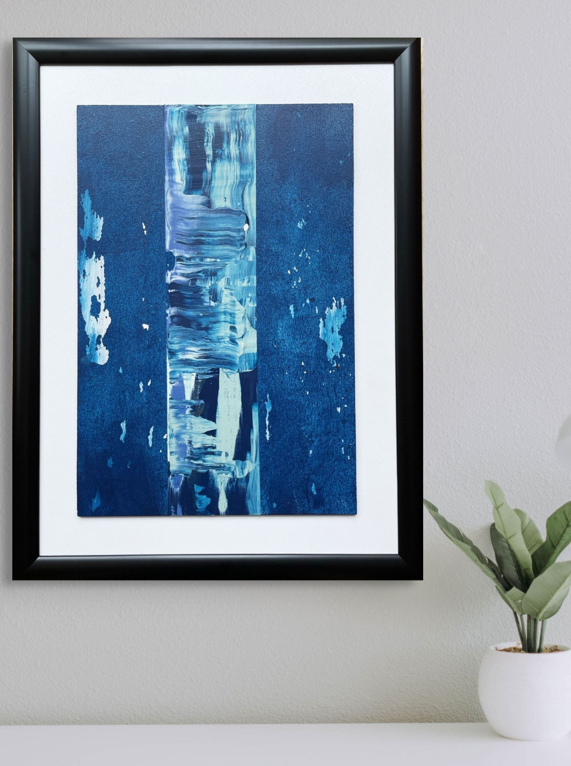 Ege Ruhu 3 – Hazır Siyah Çerçeveli Akrilik Tablo 31 x 41 cm-Ebru Sayer Art & Design-NowShopFun
