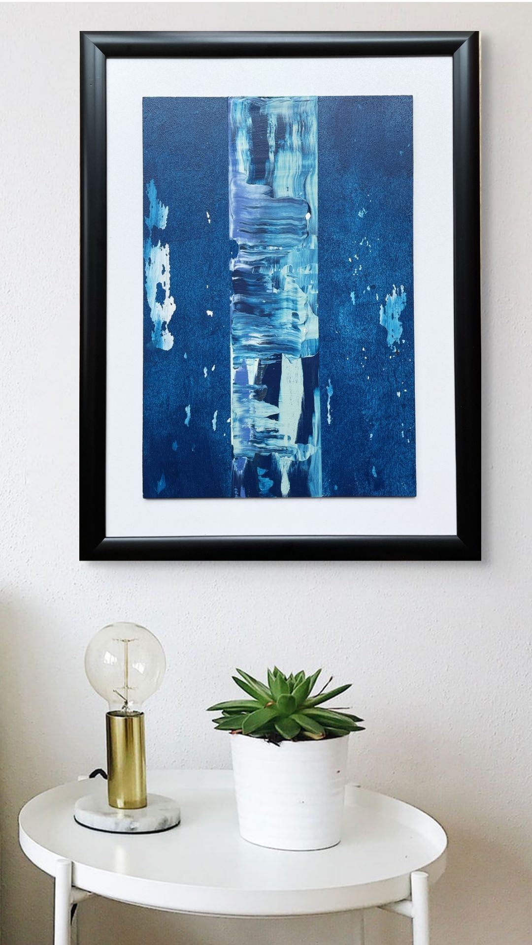 Ege Ruhu 3 – Hazır Siyah Çerçeveli Akrilik Tablo 31 x 41 cm-Ebru Sayer Art & Design-NowShopFun