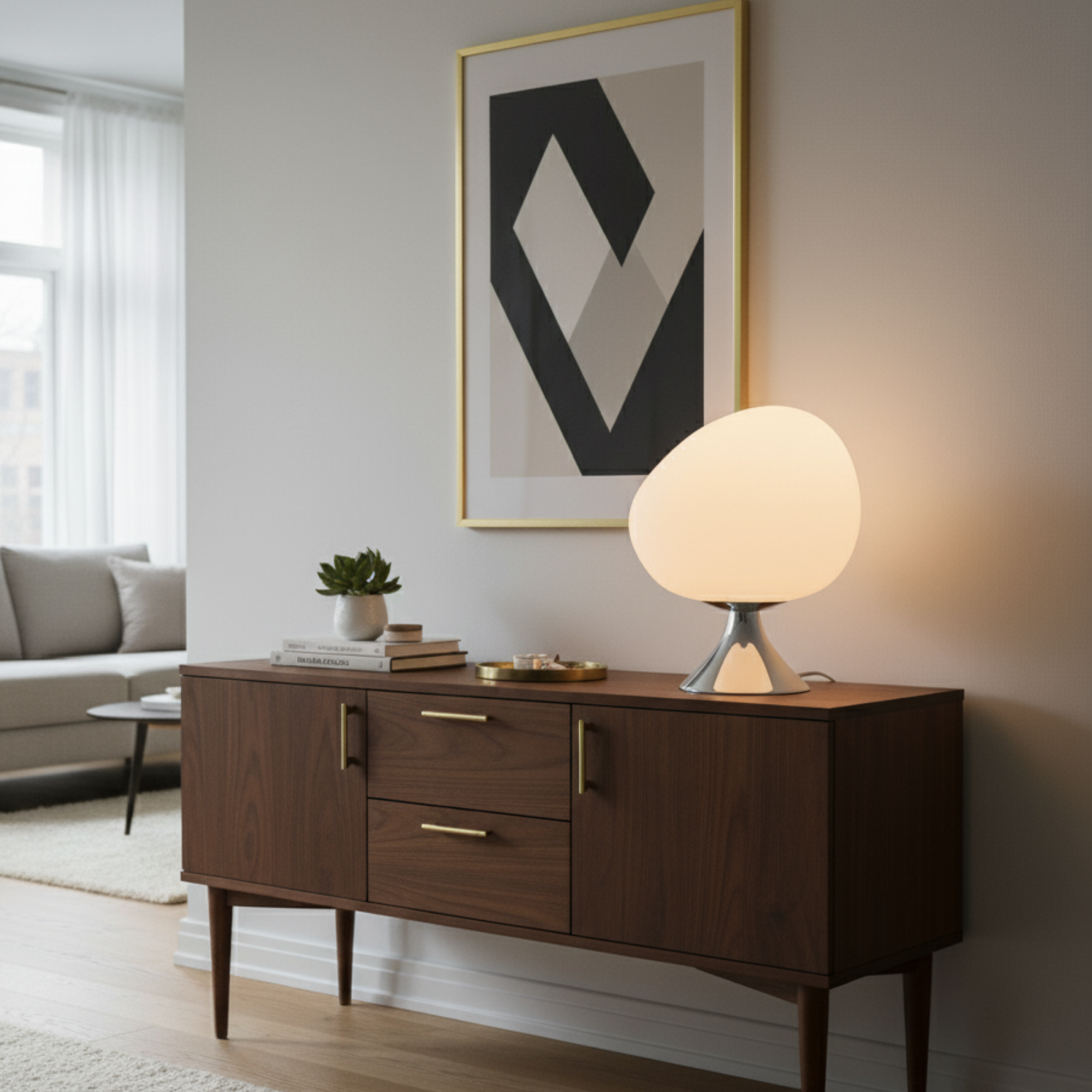 Egg Krom - Pirinç Dekoratif Aydınlatma