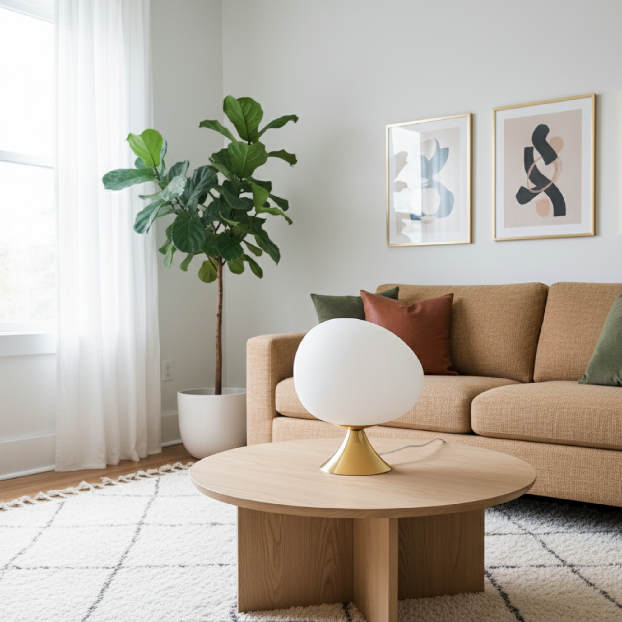 Egg Krom - Pirinç Dekoratif Aydınlatma