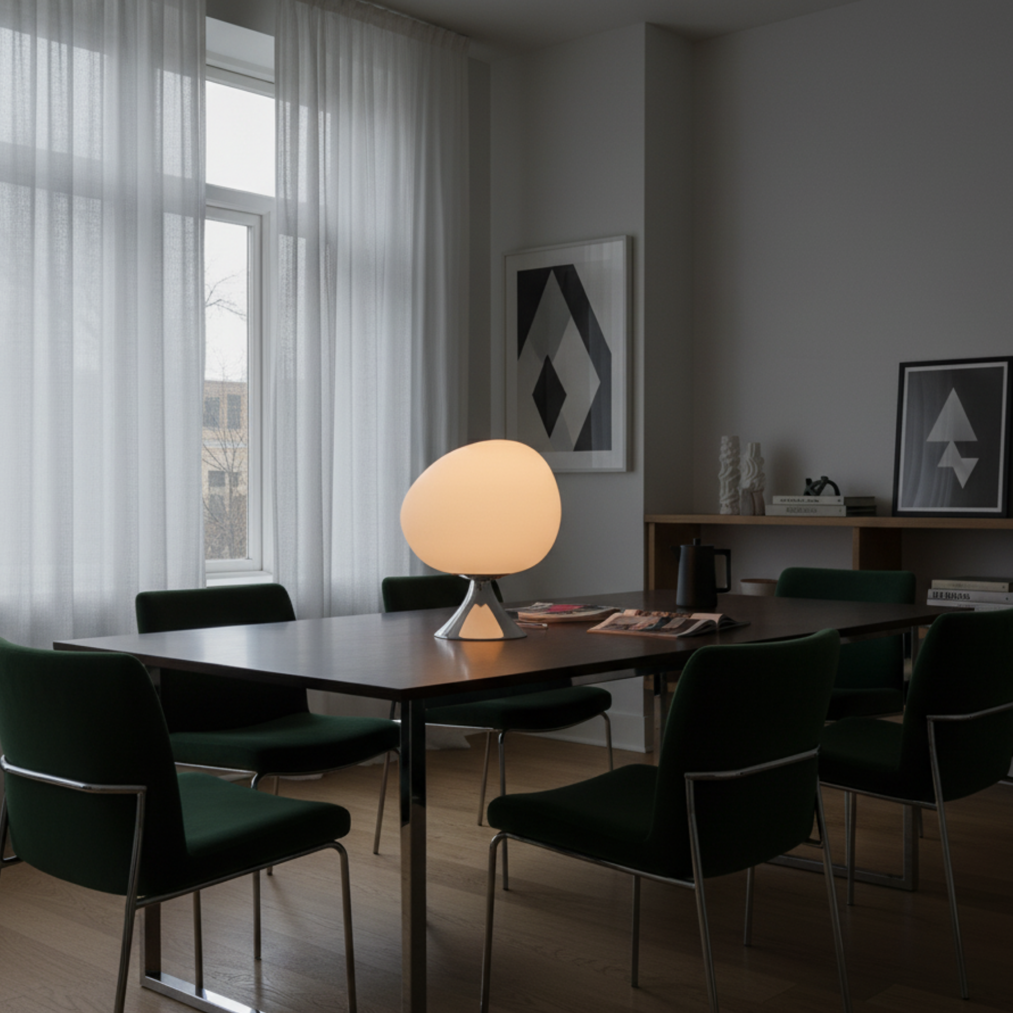 Egg Krom - Pirinç Dekoratif Aydınlatma