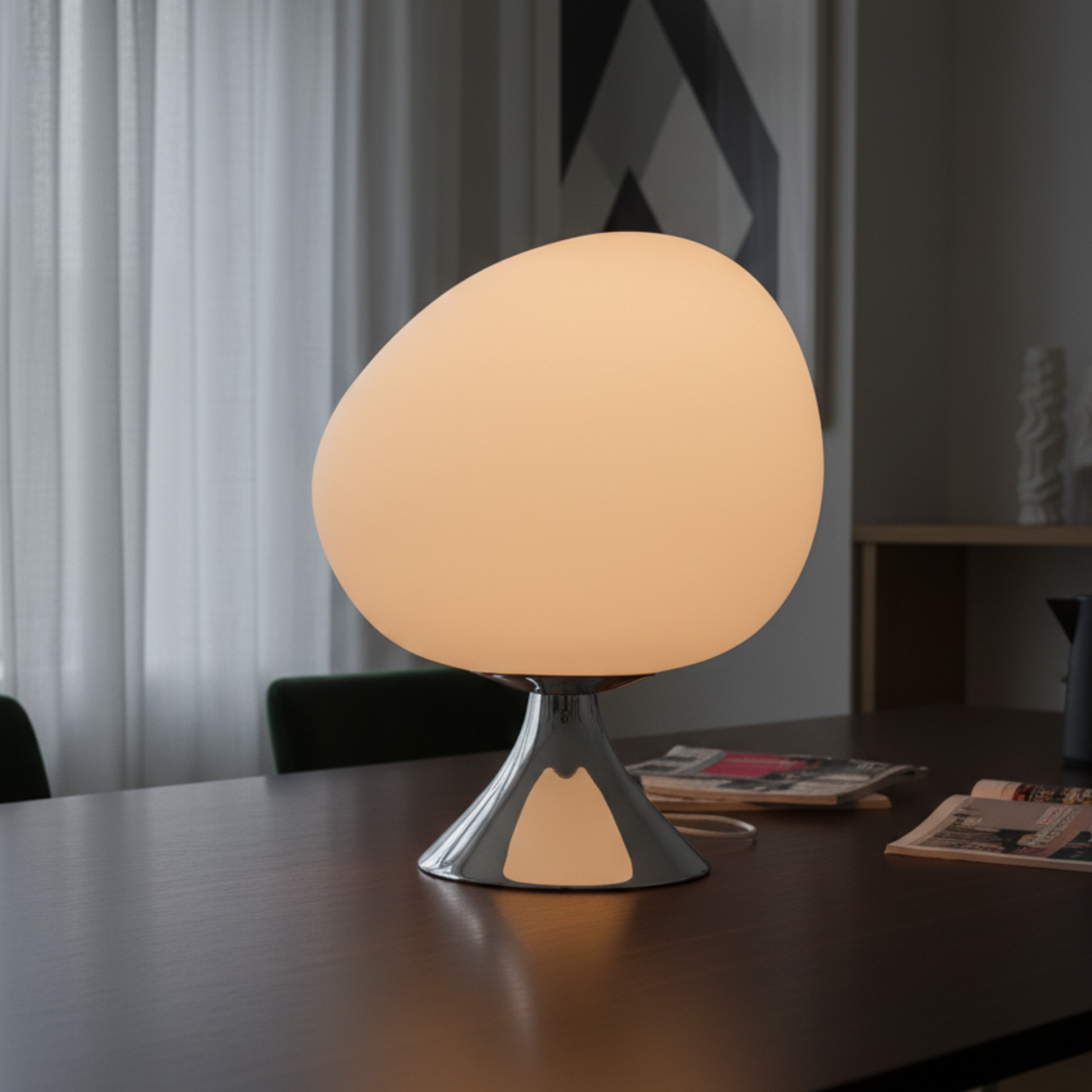 Egg Krom - Pirinç Dekoratif Aydınlatma