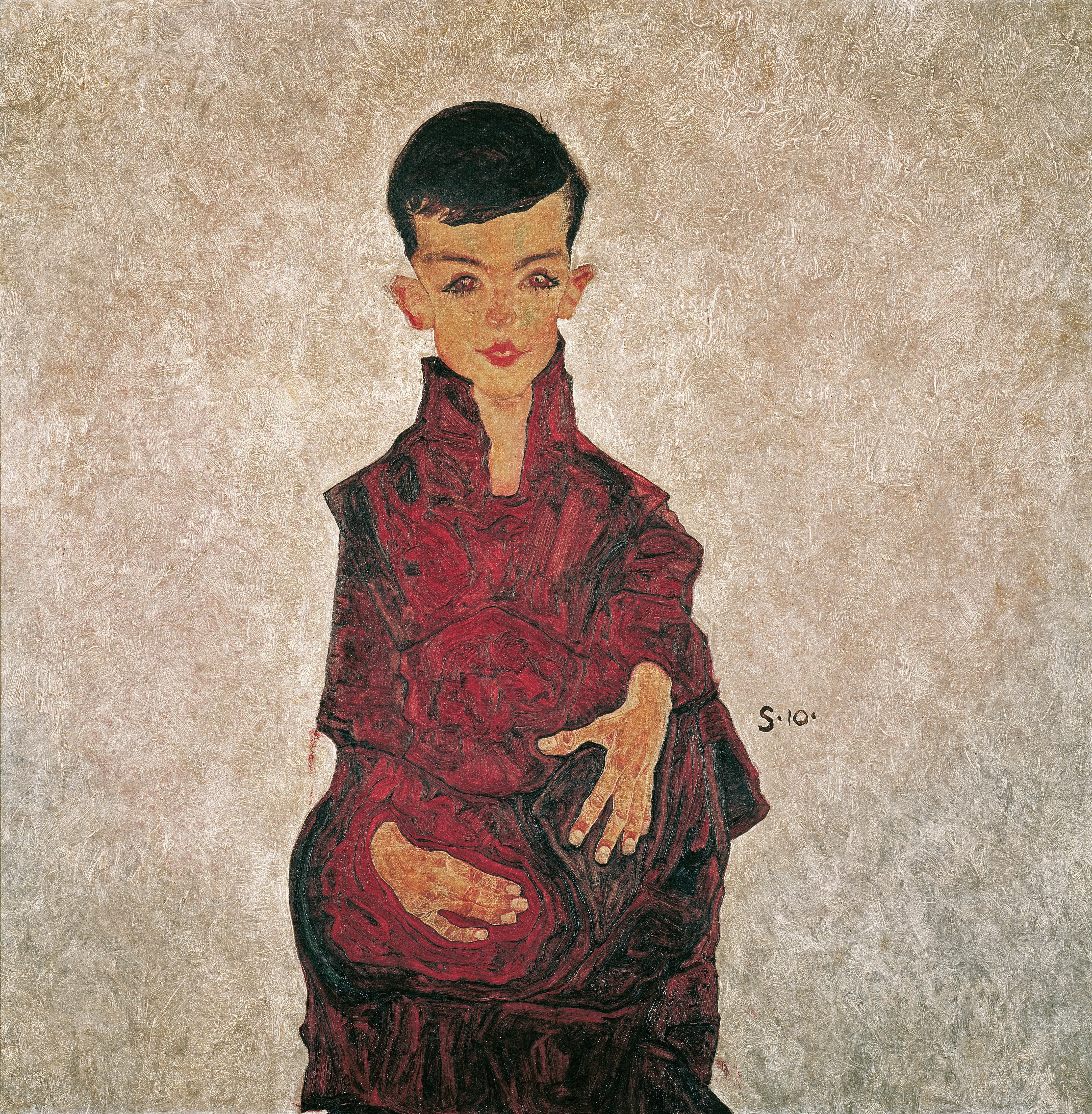 Egon Schiele - Reinerbub Herbert Reiner’in Portresi Fine Art Baskı