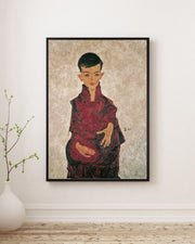 Egon Schiele - Reinerbub Herbert Reiner’in Portresi Fine Art Baskı