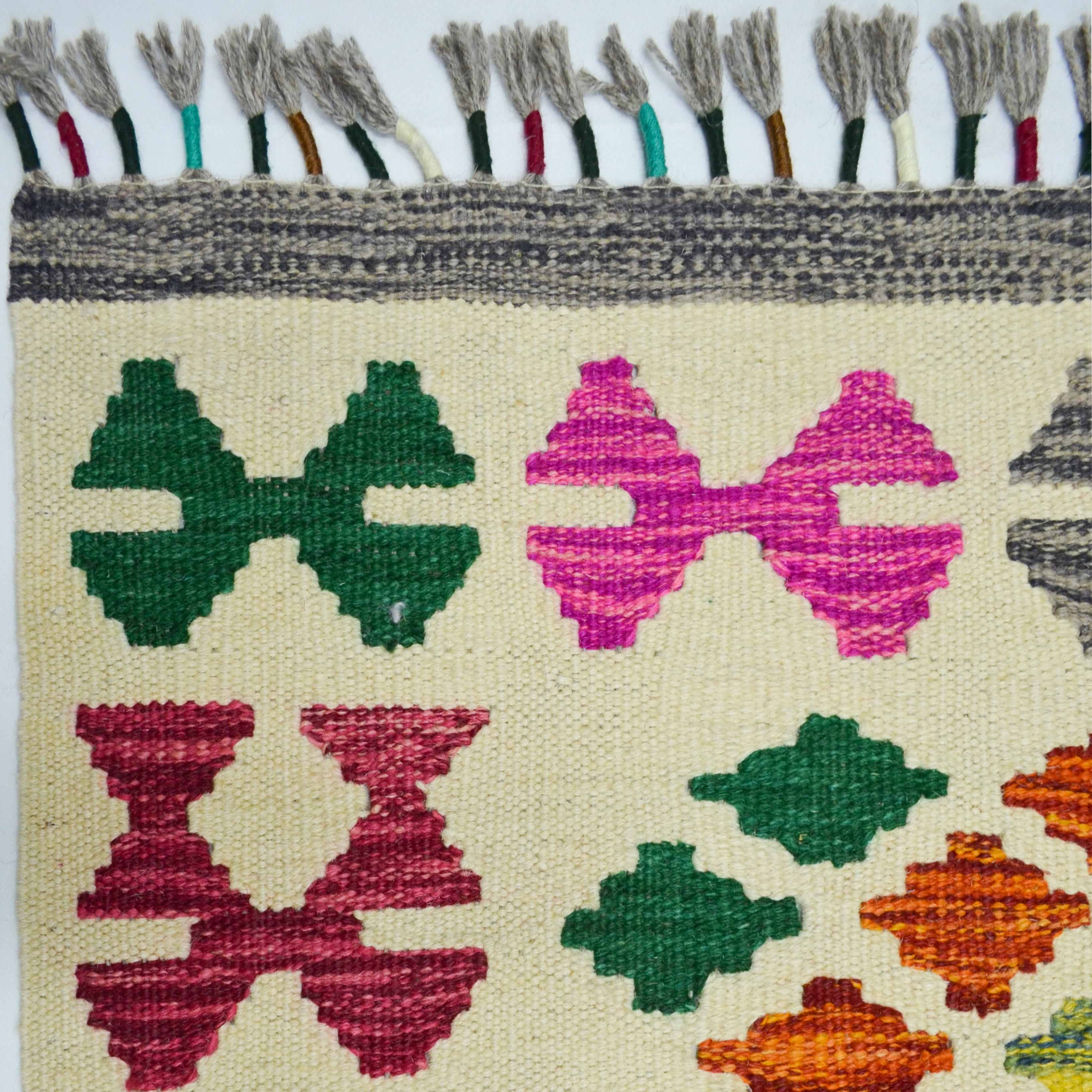 El Dokuma Afgan Kilim 123x180 cm-Kilim & Halı-KilimCo-NowShopFun