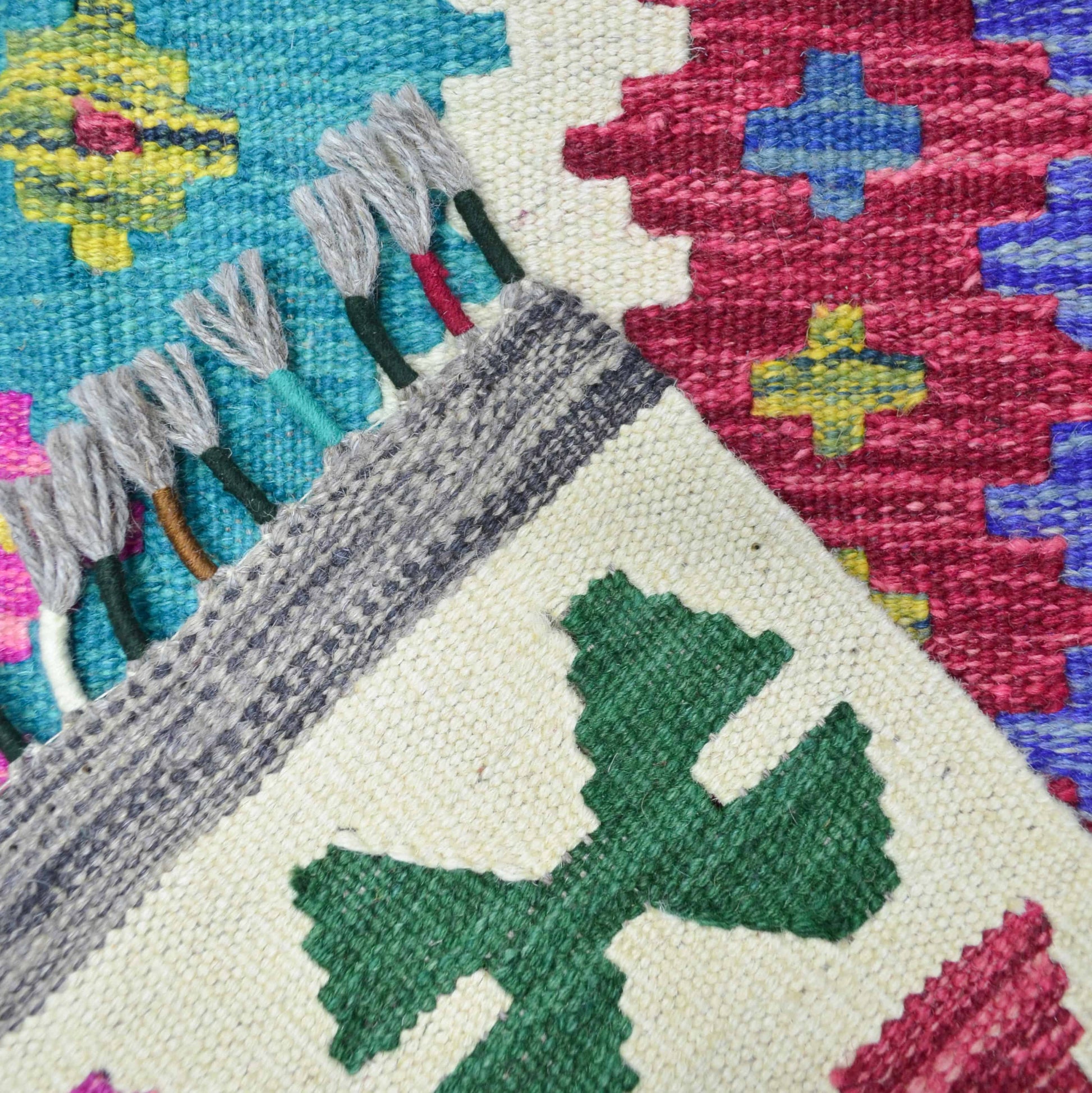 El Dokuma Afgan Kilim 123x180 cm-Kilim & Halı-KilimCo-NowShopFun