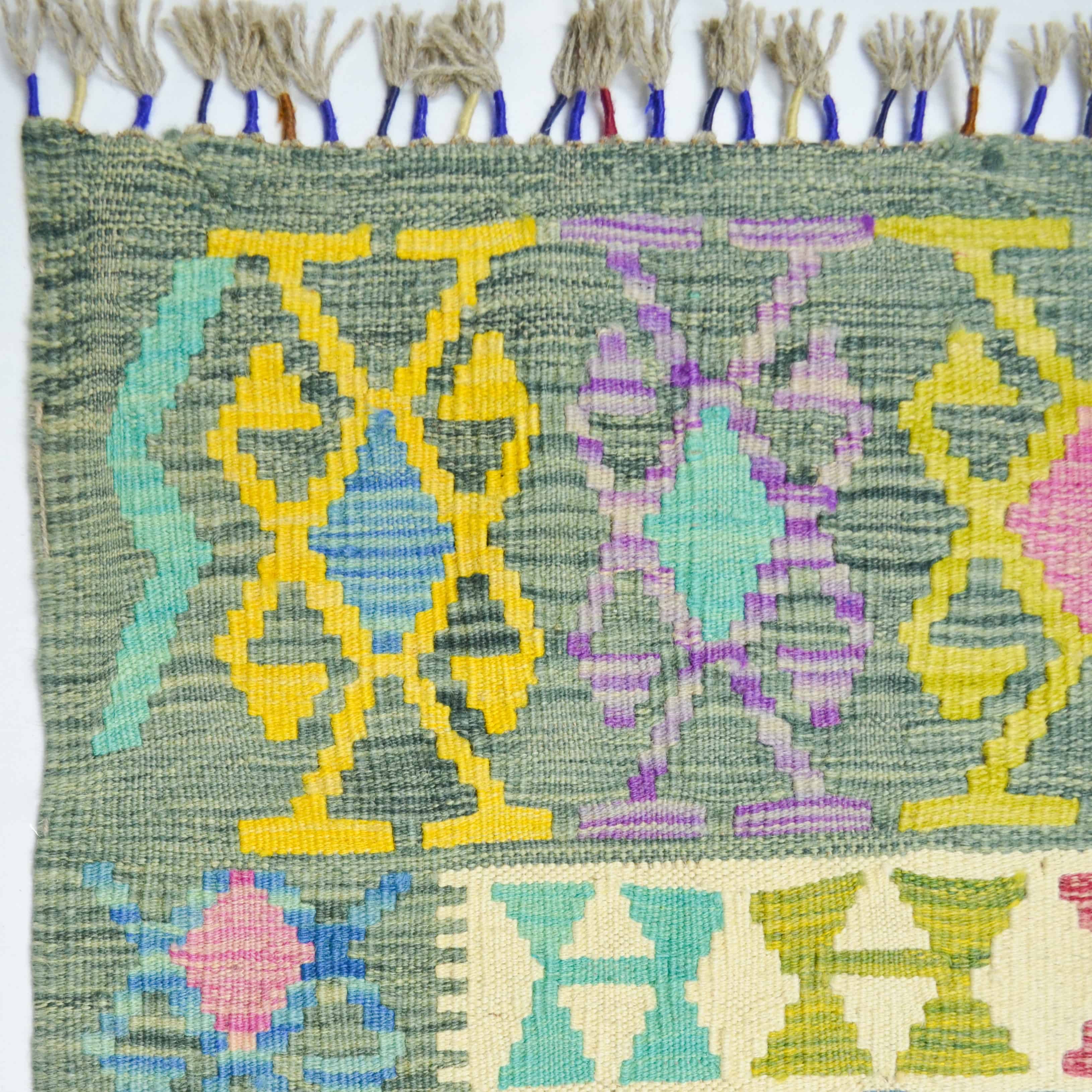 El Dokuma Afgan Kilim 128x233 cm-Kilim & Halı-KilimCo-NowShopFun