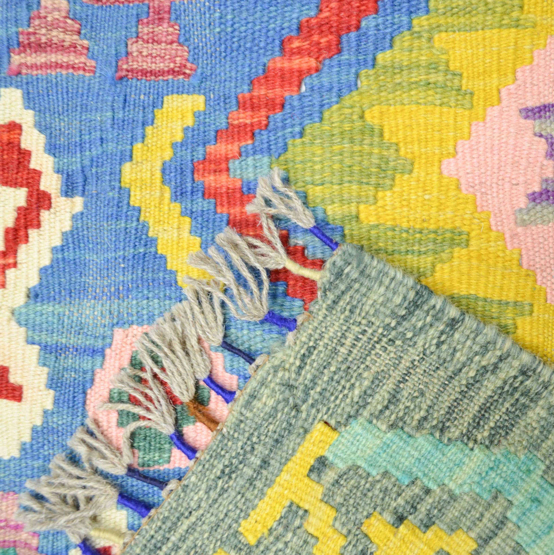 El Dokuma Afgan Kilim 128x233 cm-Kilim & Halı-KilimCo-NowShopFun