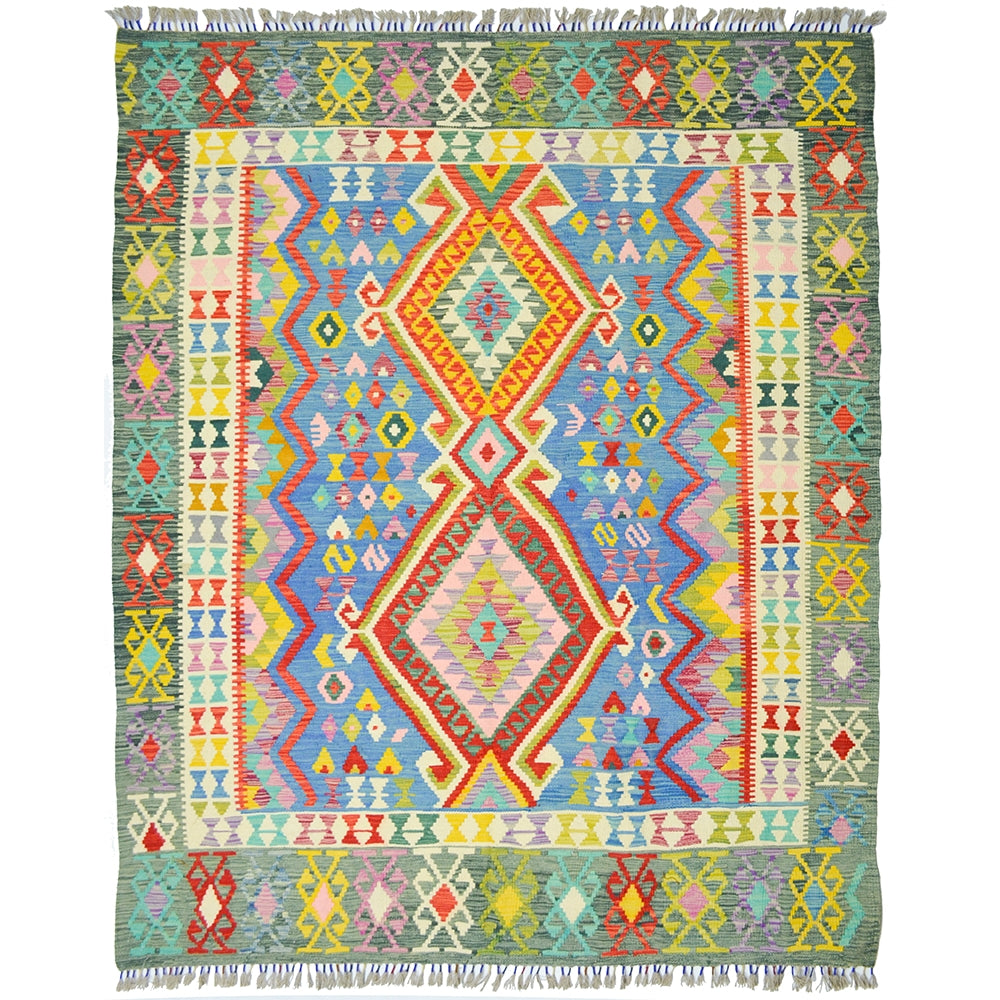 El Dokuma Afgan Kilim 128x233 cm-Kilim & Halı-KilimCo-NowShopFun