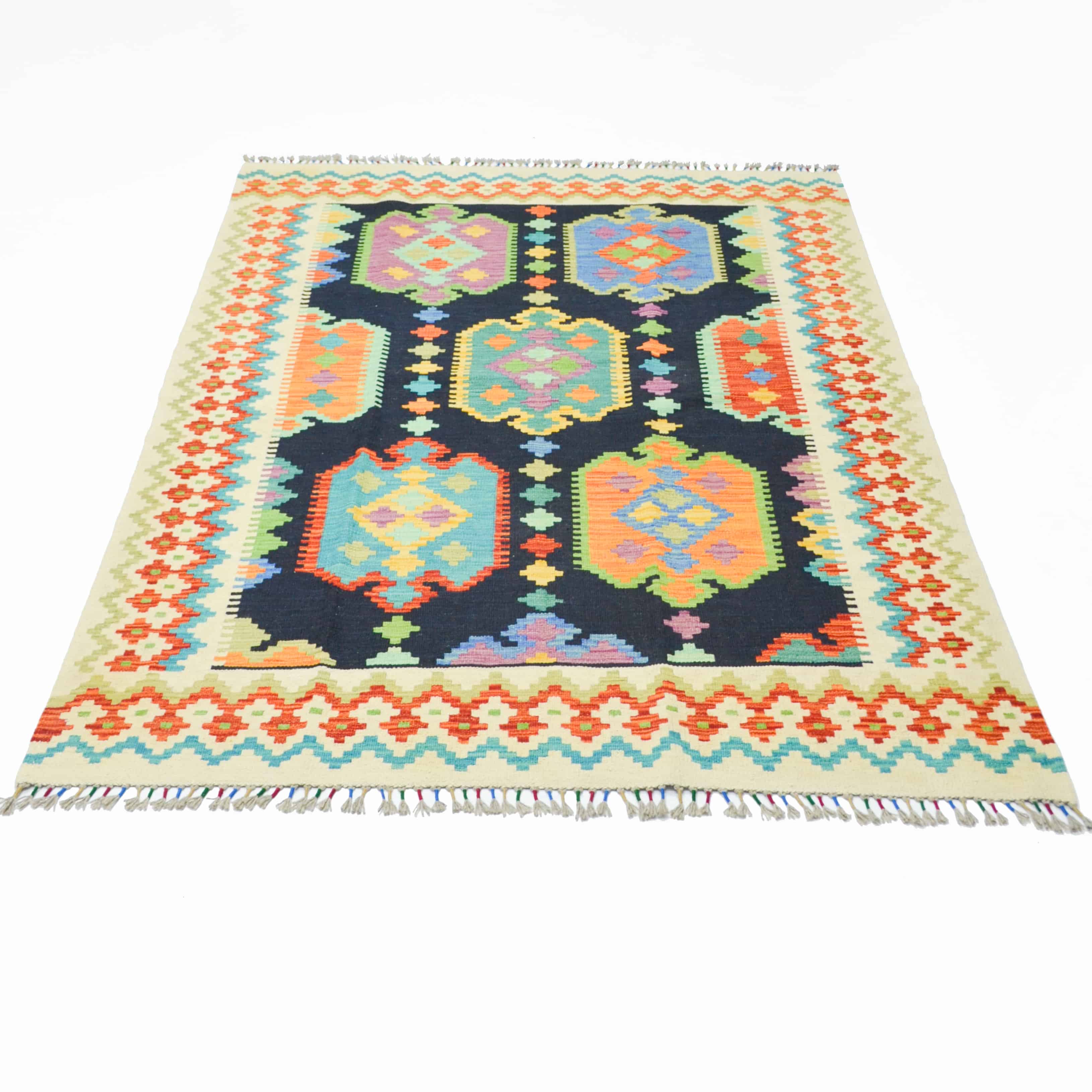 El Dokuma Afgan Kilim 150x200 cm-Kilim & Halı-KilimCo-NowShopFun