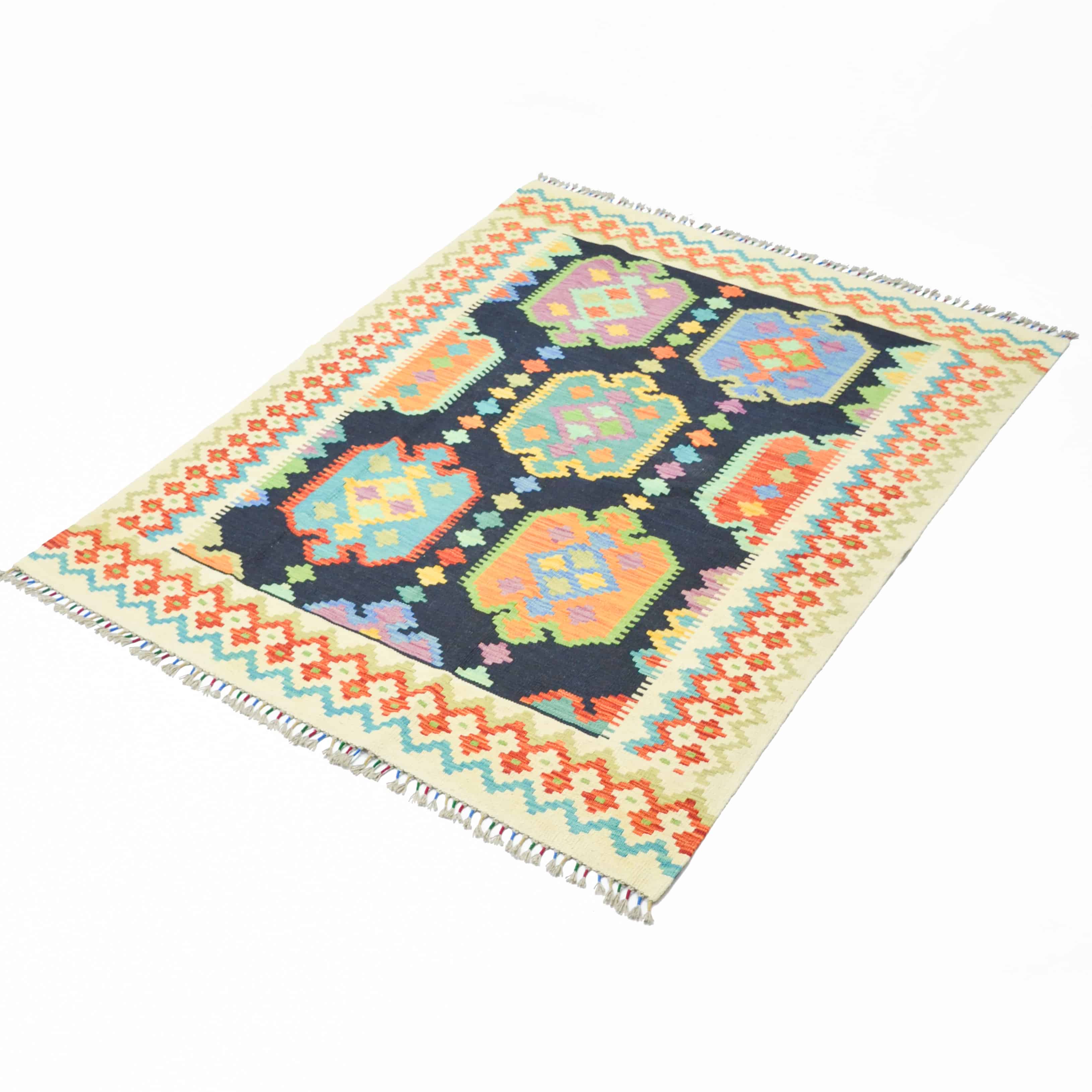 El Dokuma Afgan Kilim 150x200 cm-Kilim & Halı-KilimCo-NowShopFun