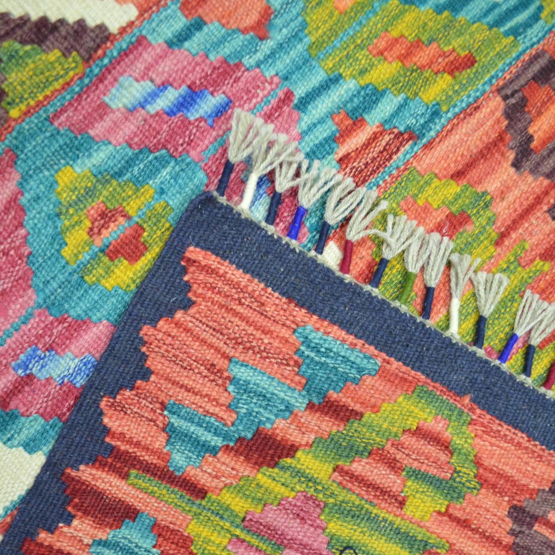 El Dokuma Afgan Kilim 168x234 cm-Kilim & Halı-KilimCo-NowShopFun