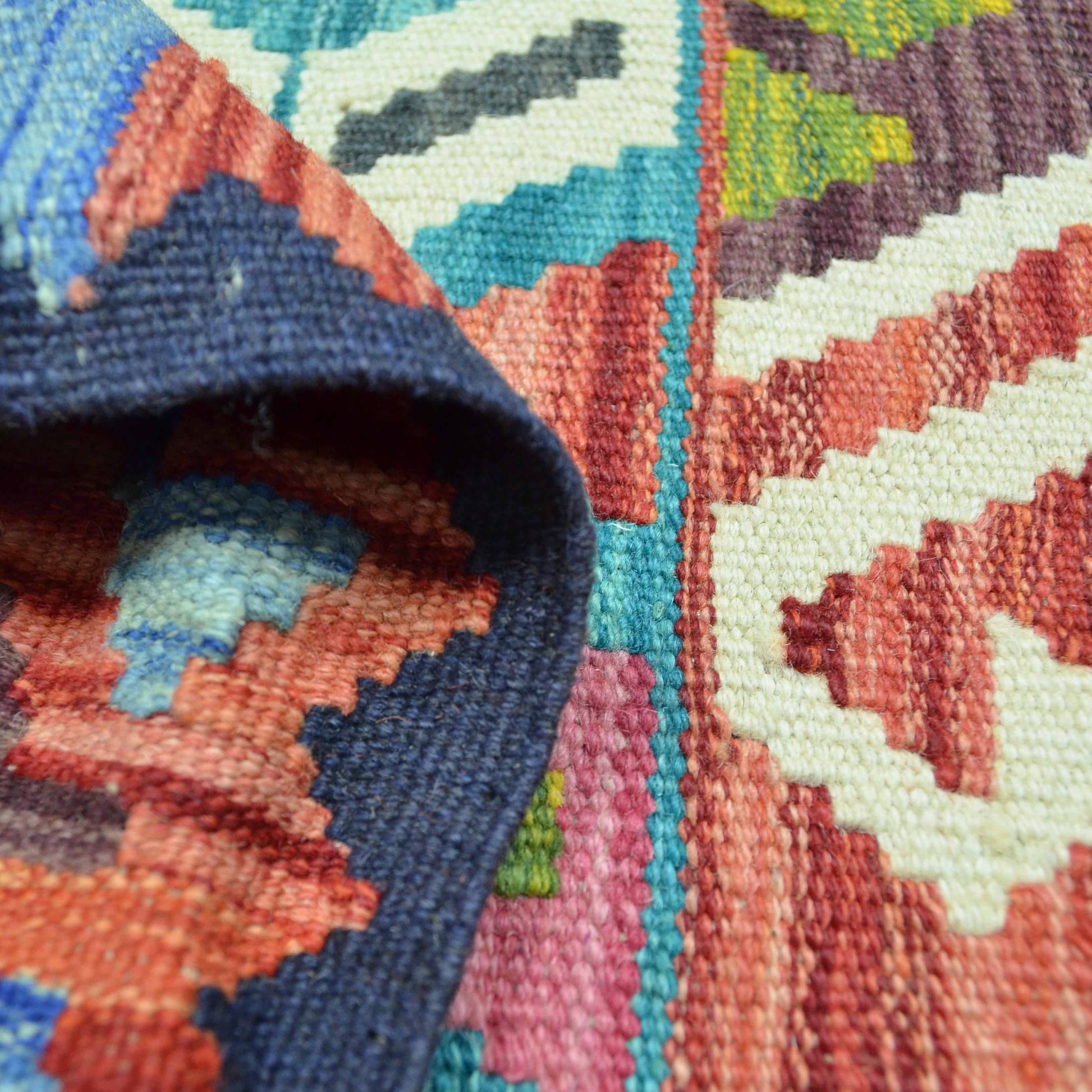 El Dokuma Afgan Kilim 168x234 cm-Kilim & Halı-KilimCo-NowShopFun