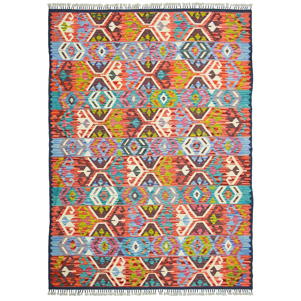 El Dokuma Afgan Kilim 168x234 cm-Kilim & Halı-KilimCo-NowShopFun