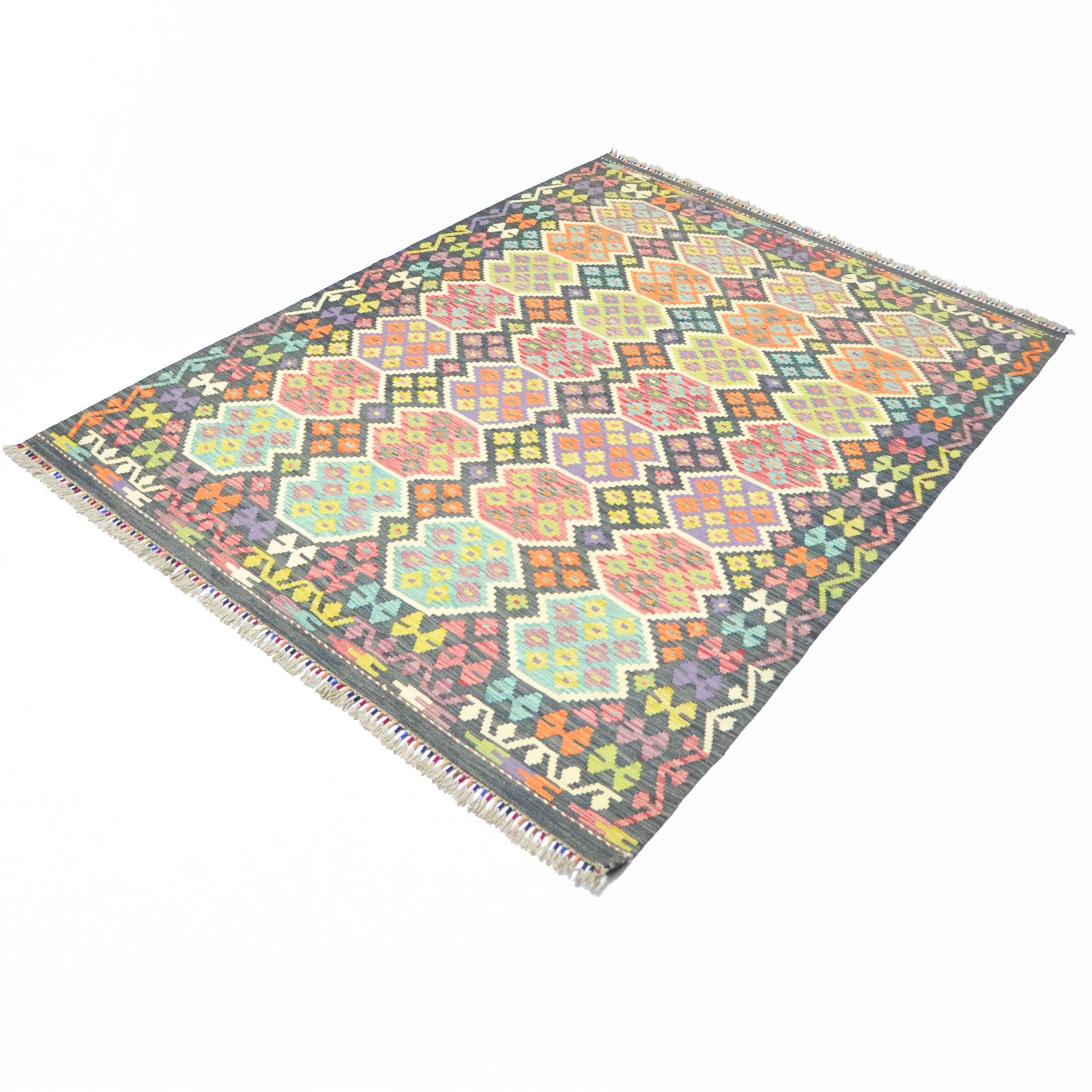 El Dokuma Afgan Kilim 168x239 cm-Kilim & Halı-KilimCo-NowShopFun