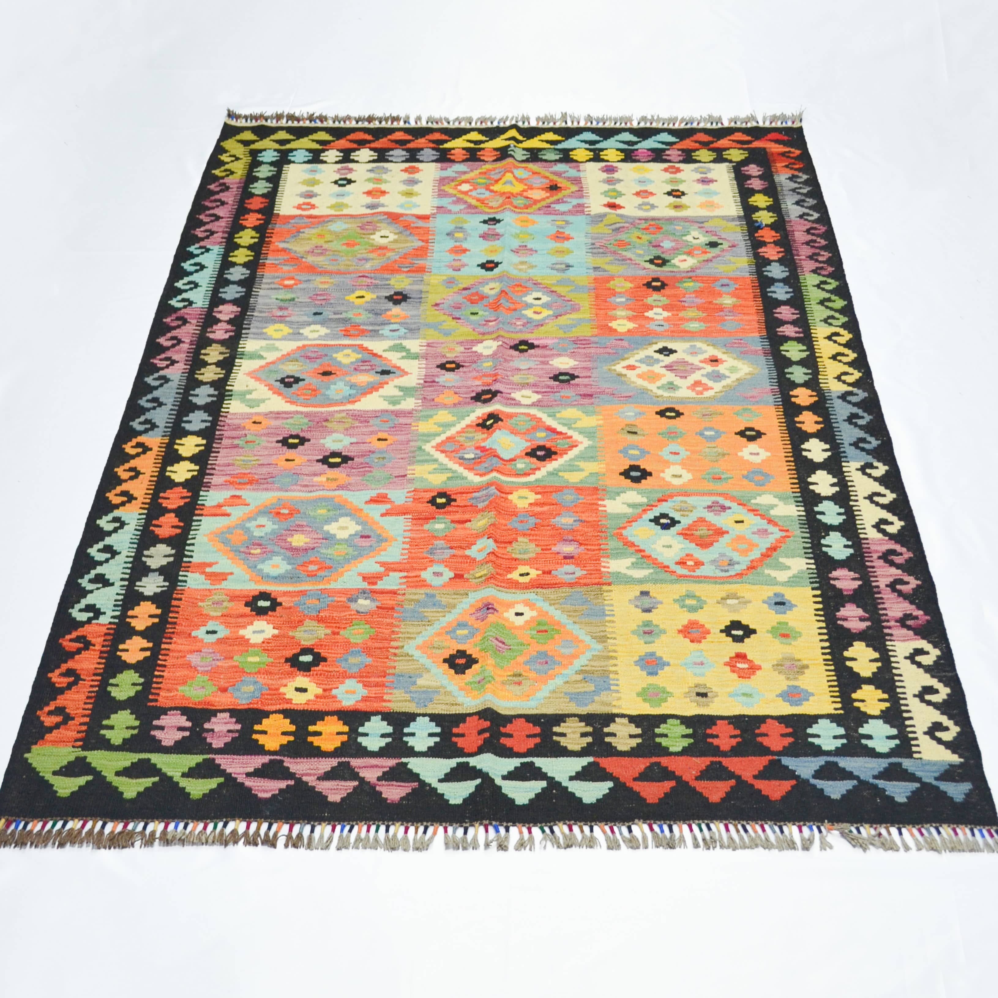 El Dokuma Afgan Kilim 174x241 cm