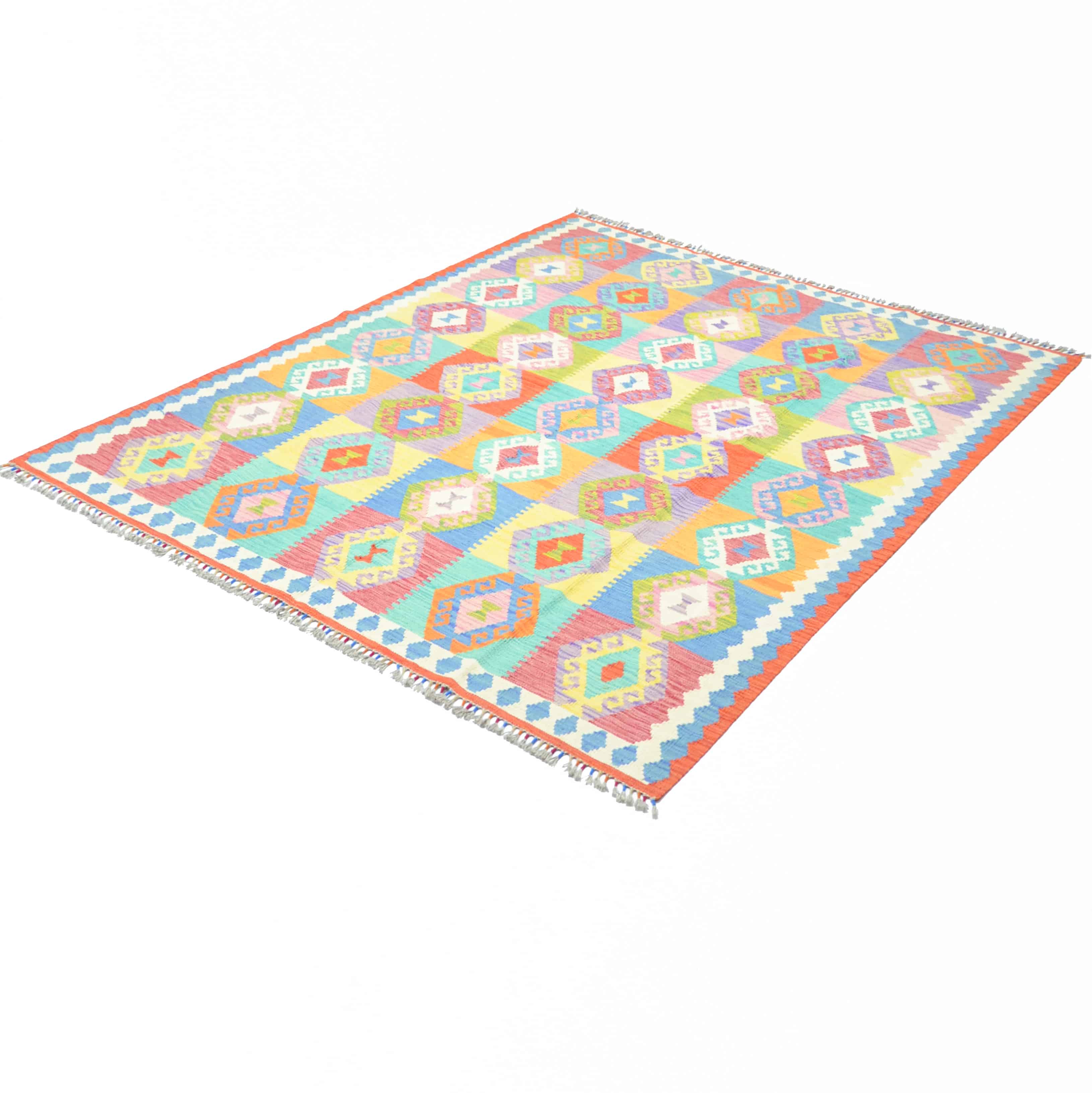 El Dokuma Afgan Kilim 177x239 cm-Kilim & Halı-KilimCo-NowShopFun