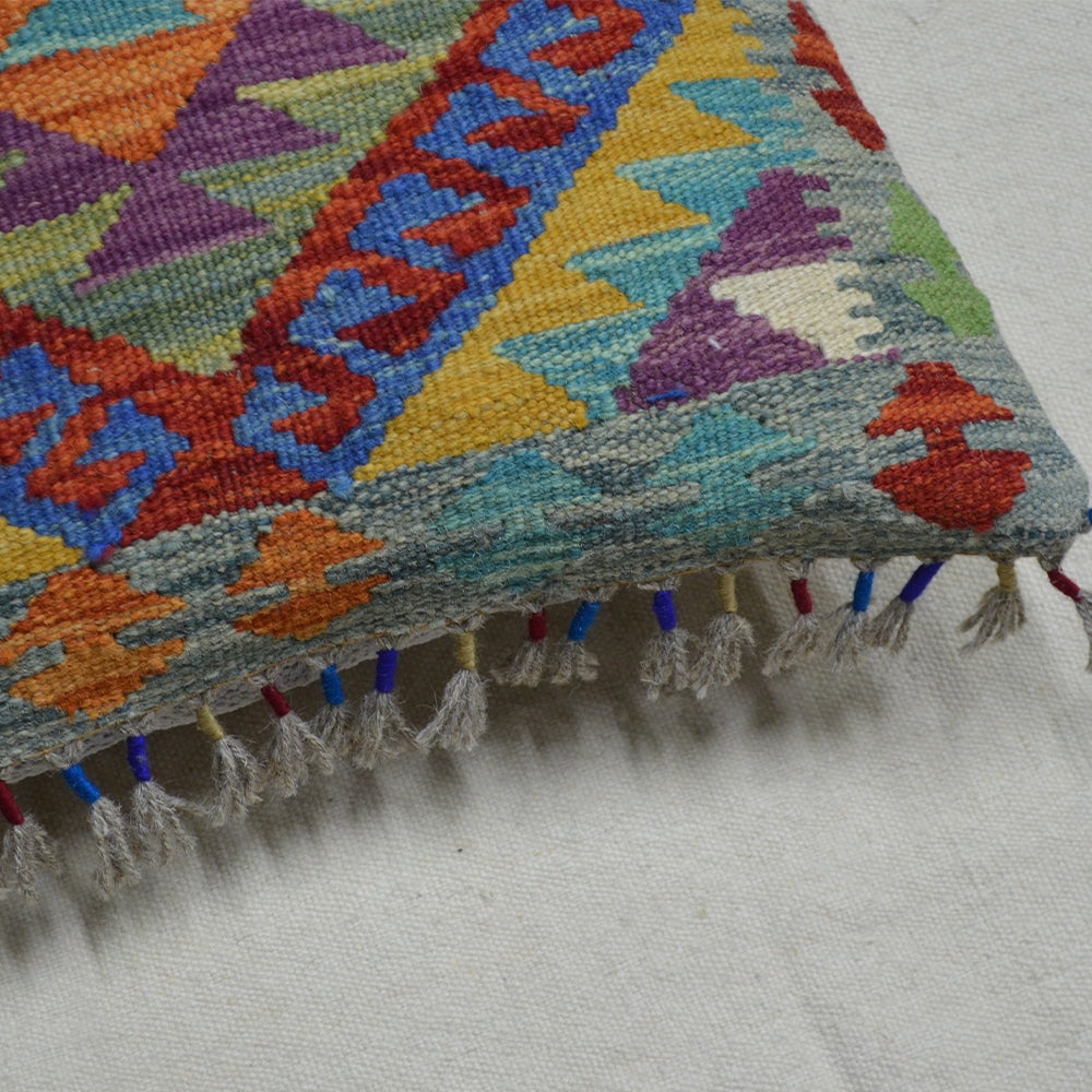 El Dokuma Afgan Kilim Kırlent Kılıfı