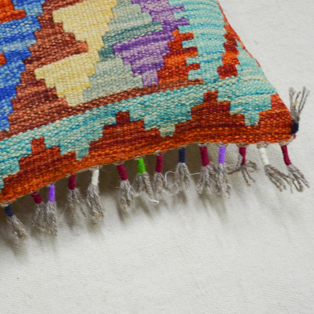 El Dokuma Afgan Kilim Kırlent Kılıfı