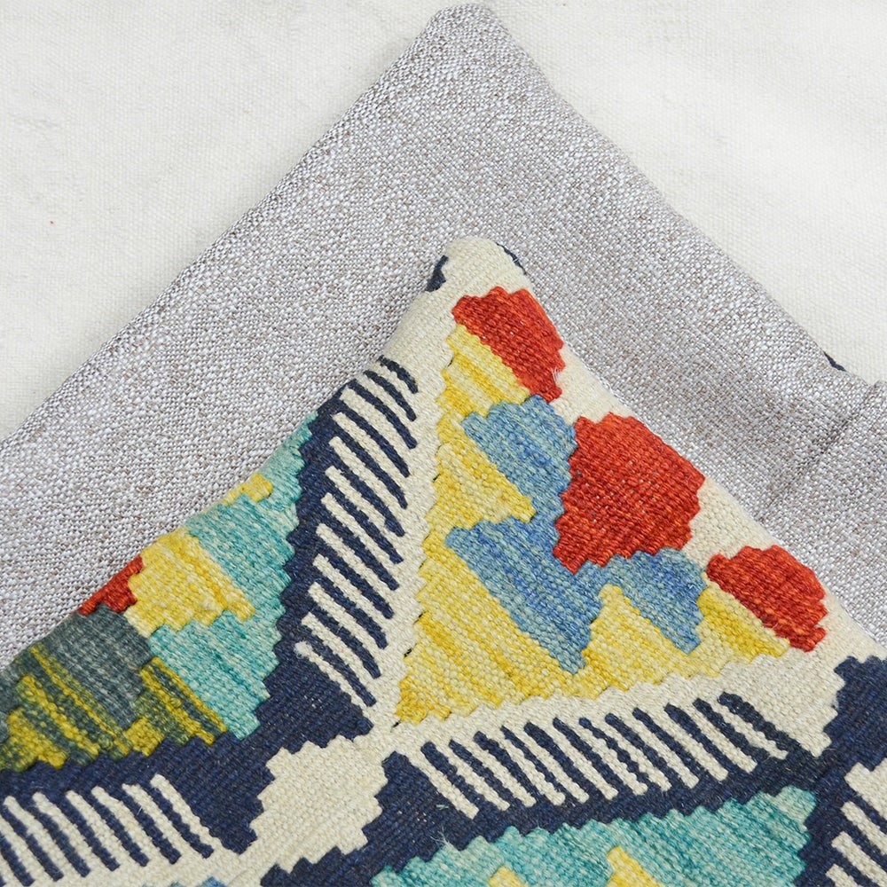 El Dokuma Afgan Kilim Kırlent Kılıfı