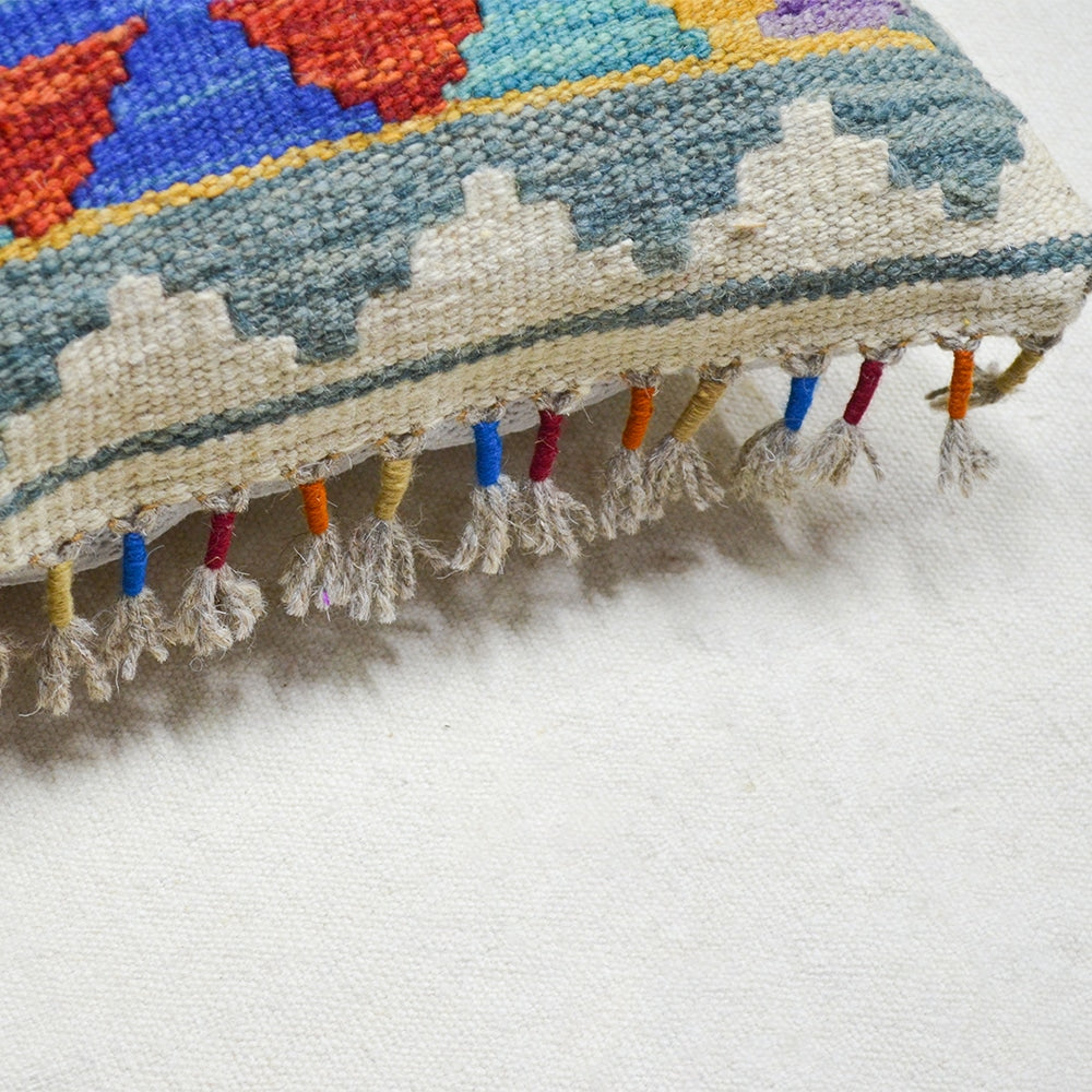 El Dokuma Afgan Kilim Kırlent Kılıfı