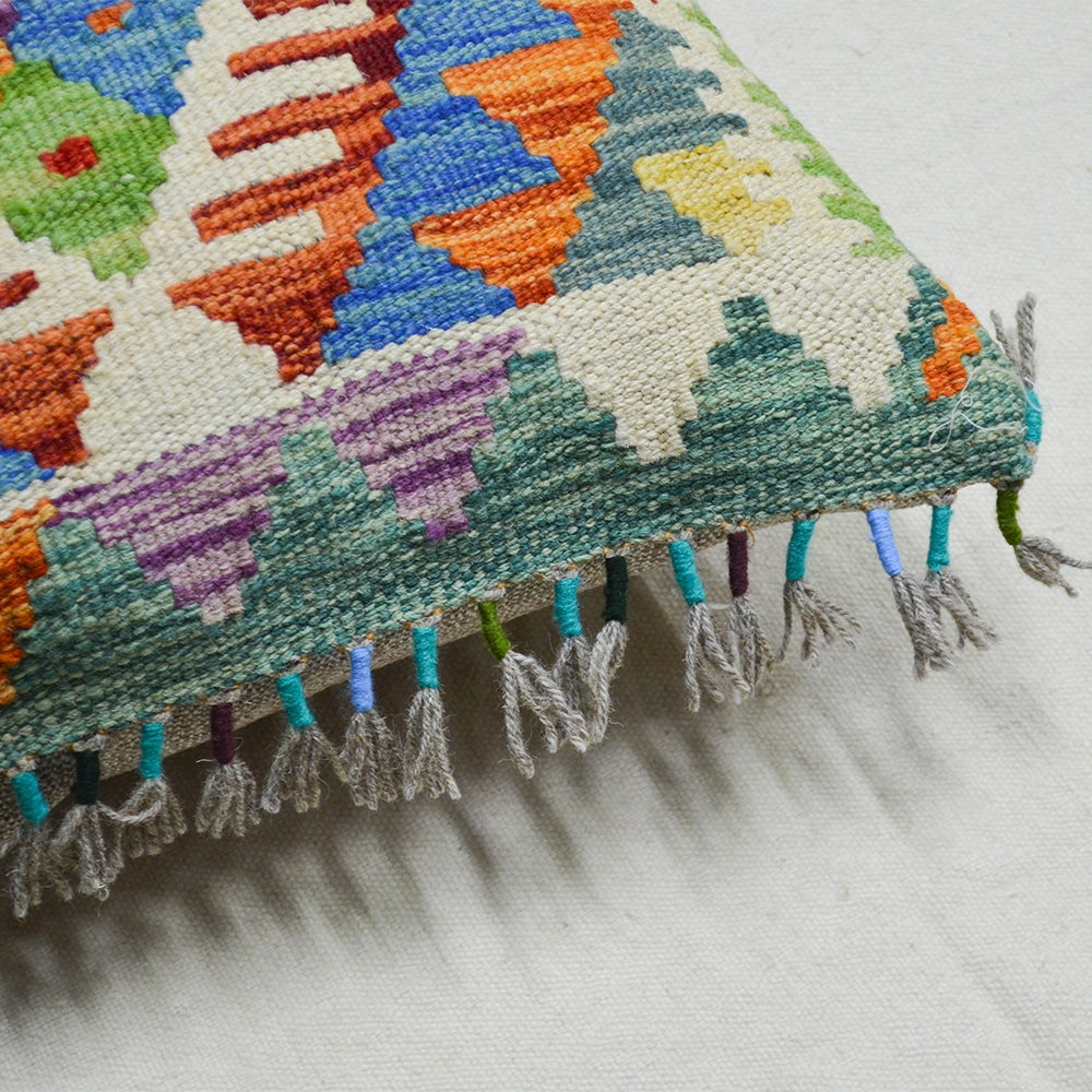 El Dokuma Afgan Kilim Kırlent Kılıfı