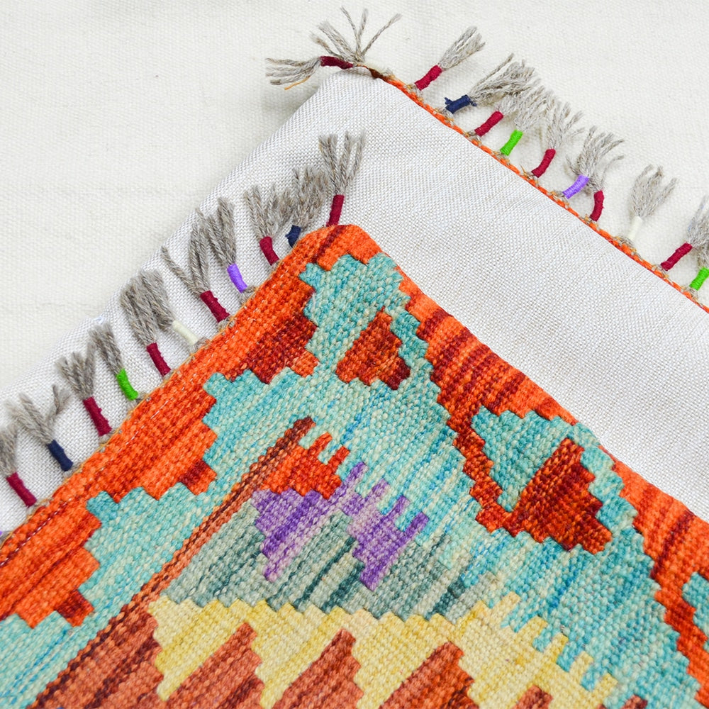 El Dokuma Afgan Kilim Kırlent Kılıfı