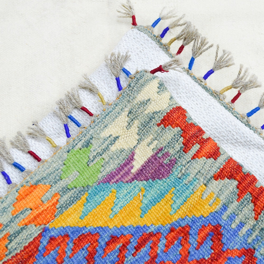 El Dokuma Afgan Kilim Kırlent Kılıfı