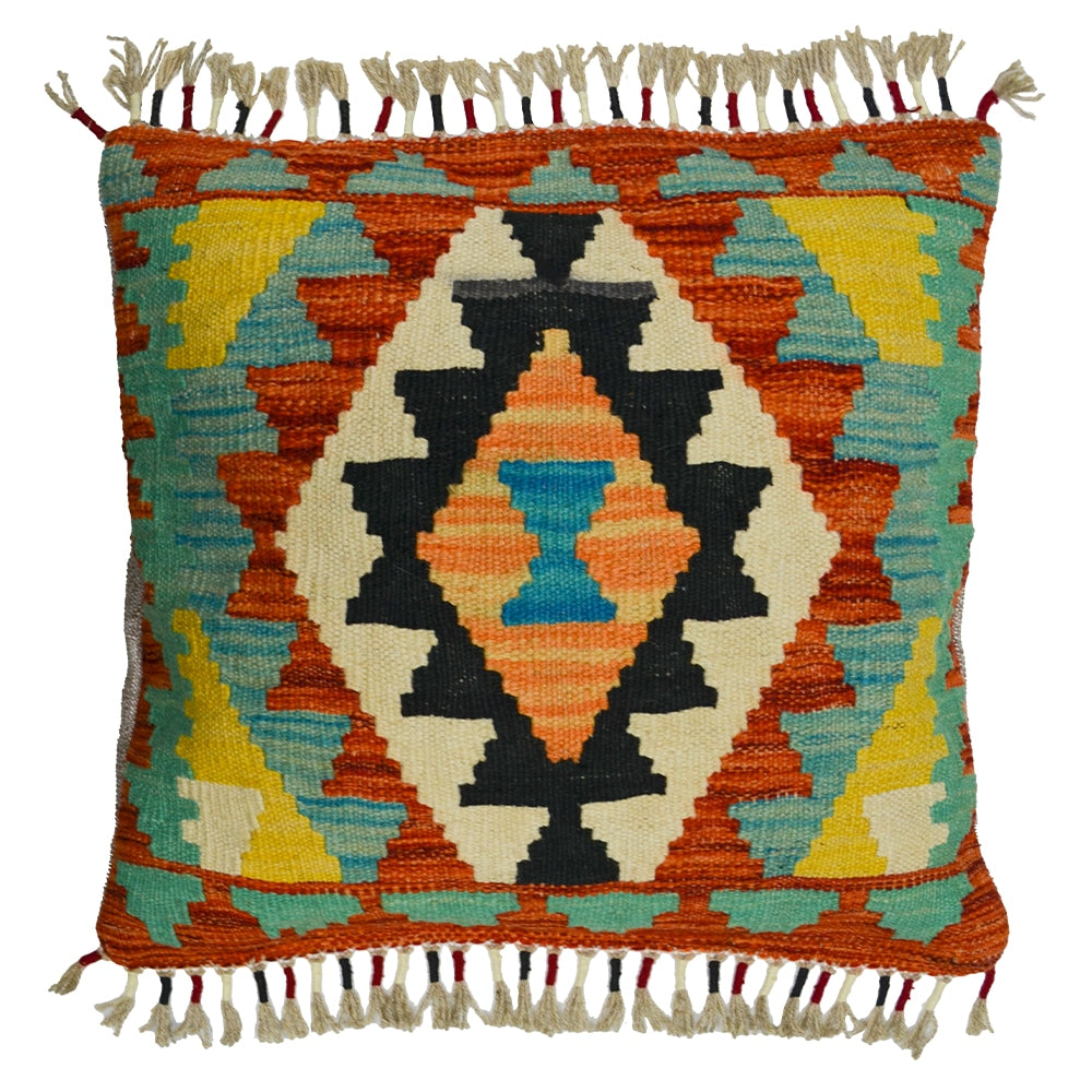 El Dokuma Afgan Kilim Kırlent Kılıfı