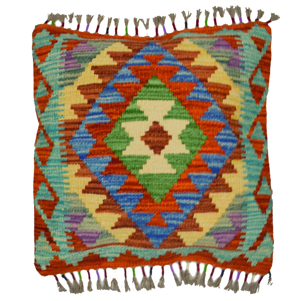 El Dokuma Afgan Kilim Kırlent Kılıfı