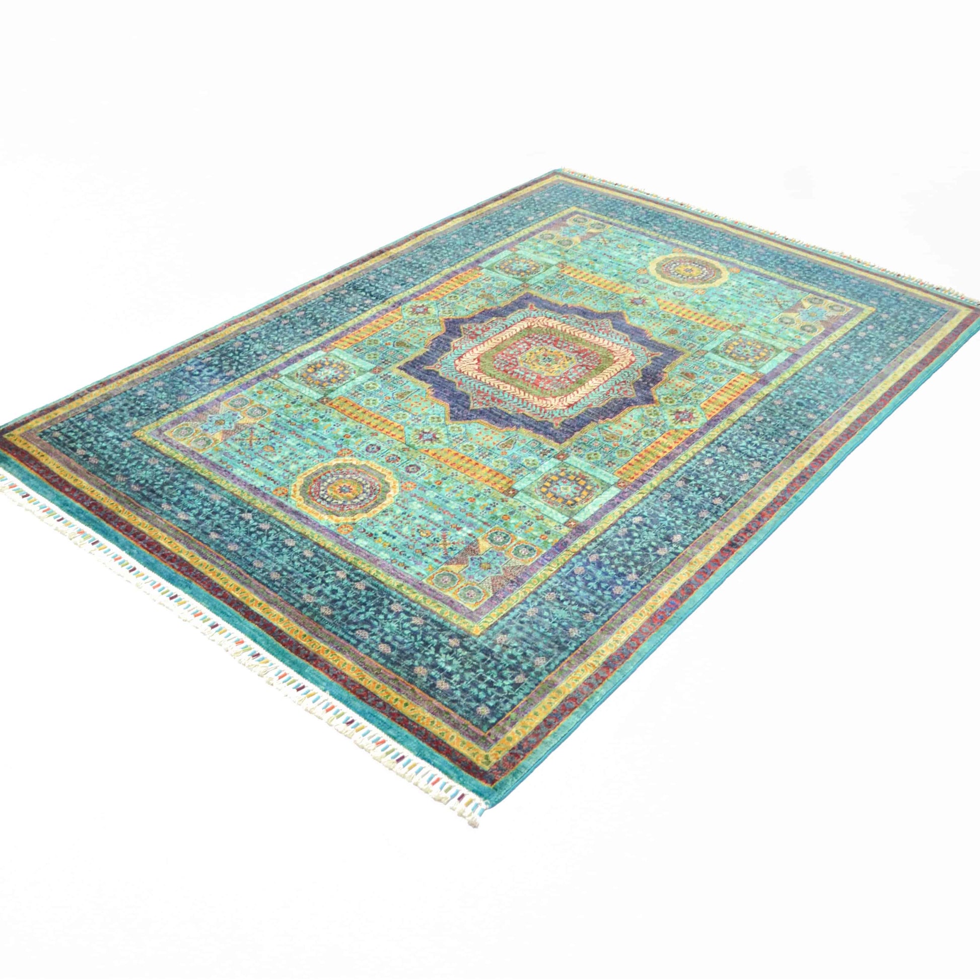 El Dokuma Afgan Memlük Halısı 175x241 cm-Kilim & Halı-KilimCo-NowShopFun