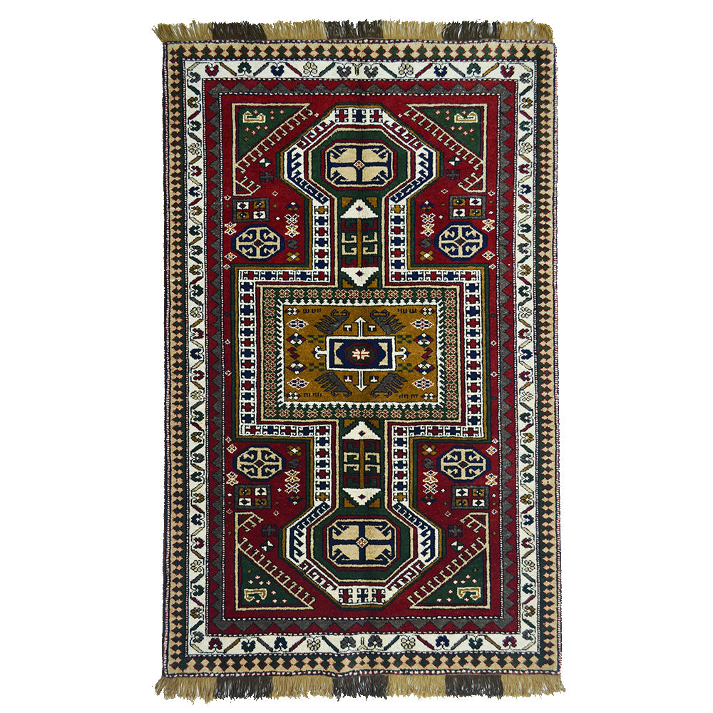 El Dokuma Gelenksel Kars Halısı 123x186 cm