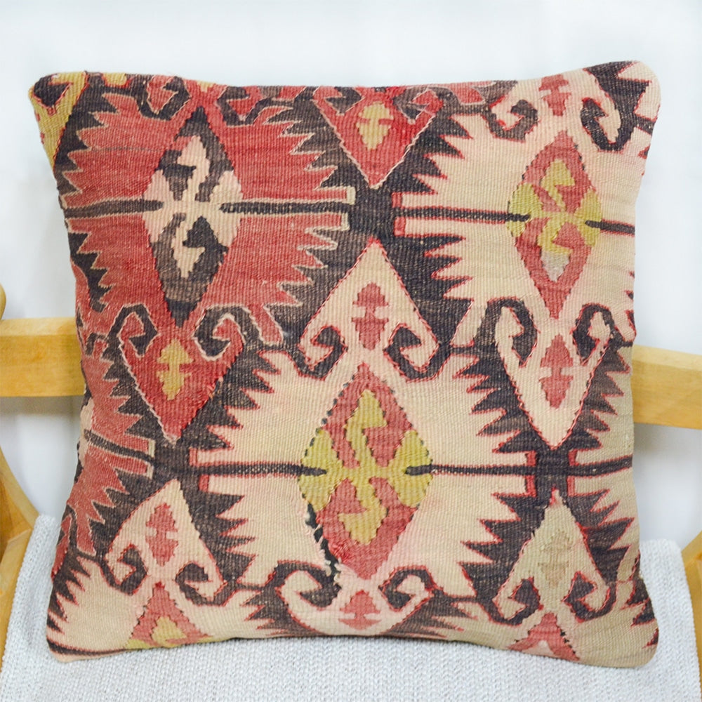 El Dokuma Kilim Kırlent Kılıfı-Kırlent Kılıfı-KilimCo-NowShopFun