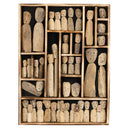 El Oyması İnsan Figürlü Driftwood Ahşap Duvar Panosu 80 x 60 cm (Type 6)-Duvar Aksesuarı-Artika Design-NowShopFun