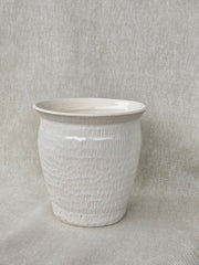 El Yapımı Dokulu Seramik Saksı / Vazo-Vazo-Zeynep Karataş Ceramics-NowShopFun