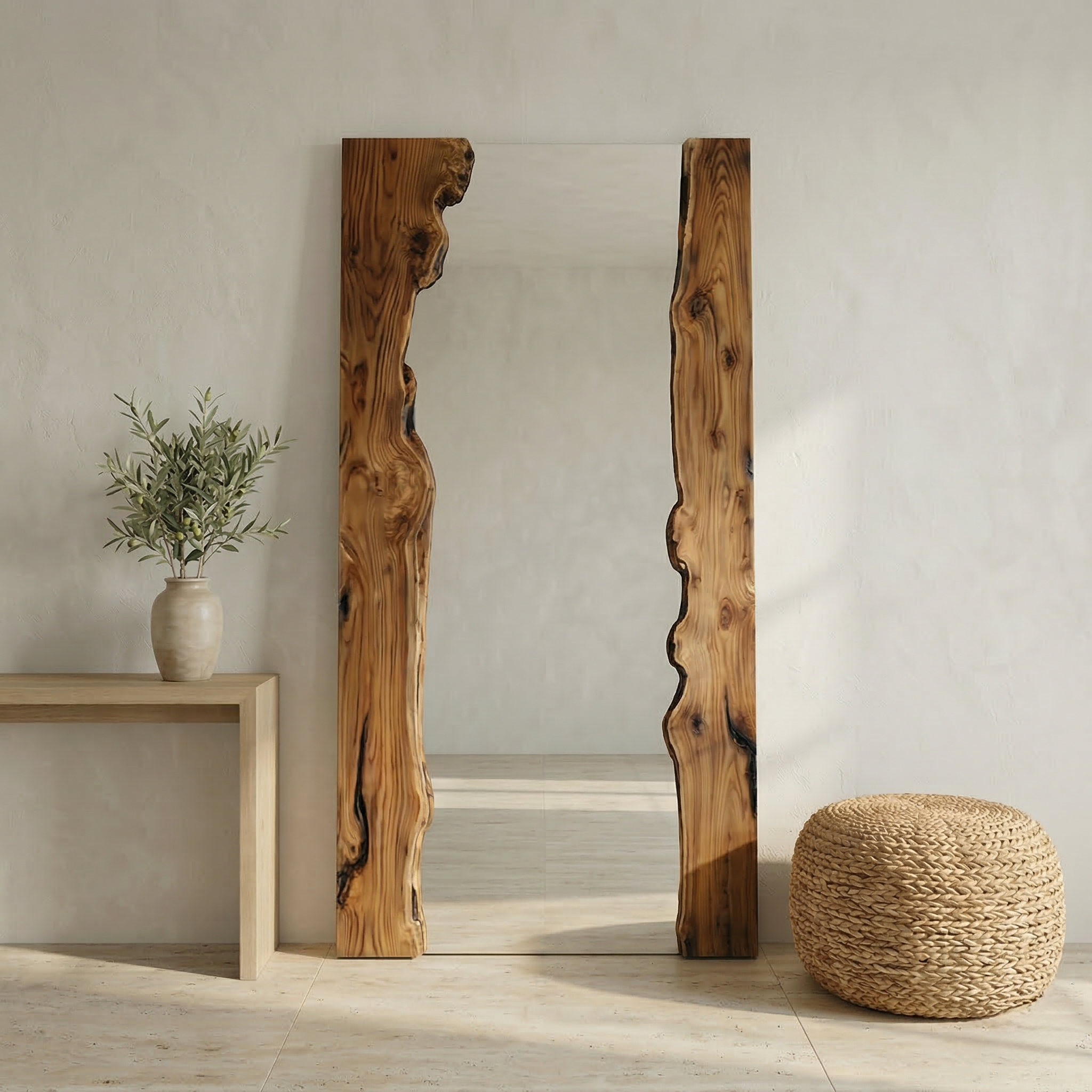 El Yapımı Masif Ahşap Ayna Koleksiyonu Iii